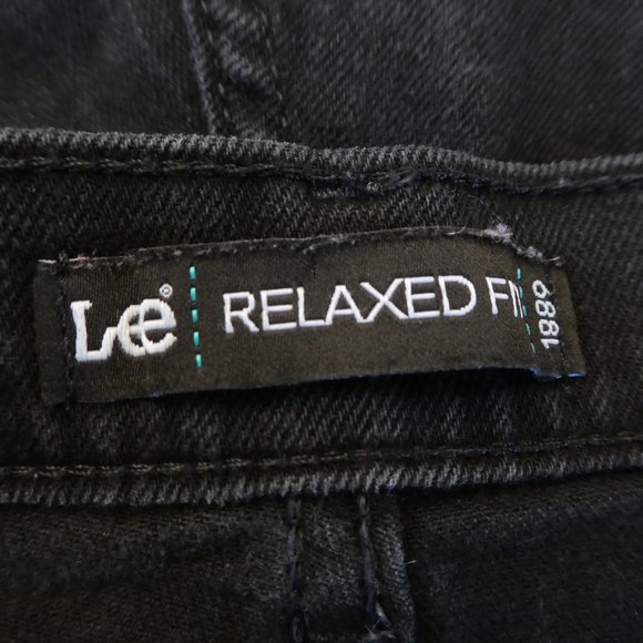 Lee Relaxed Jeans Washed Black Mid Rise Straight 8 - Picture 8 of 10